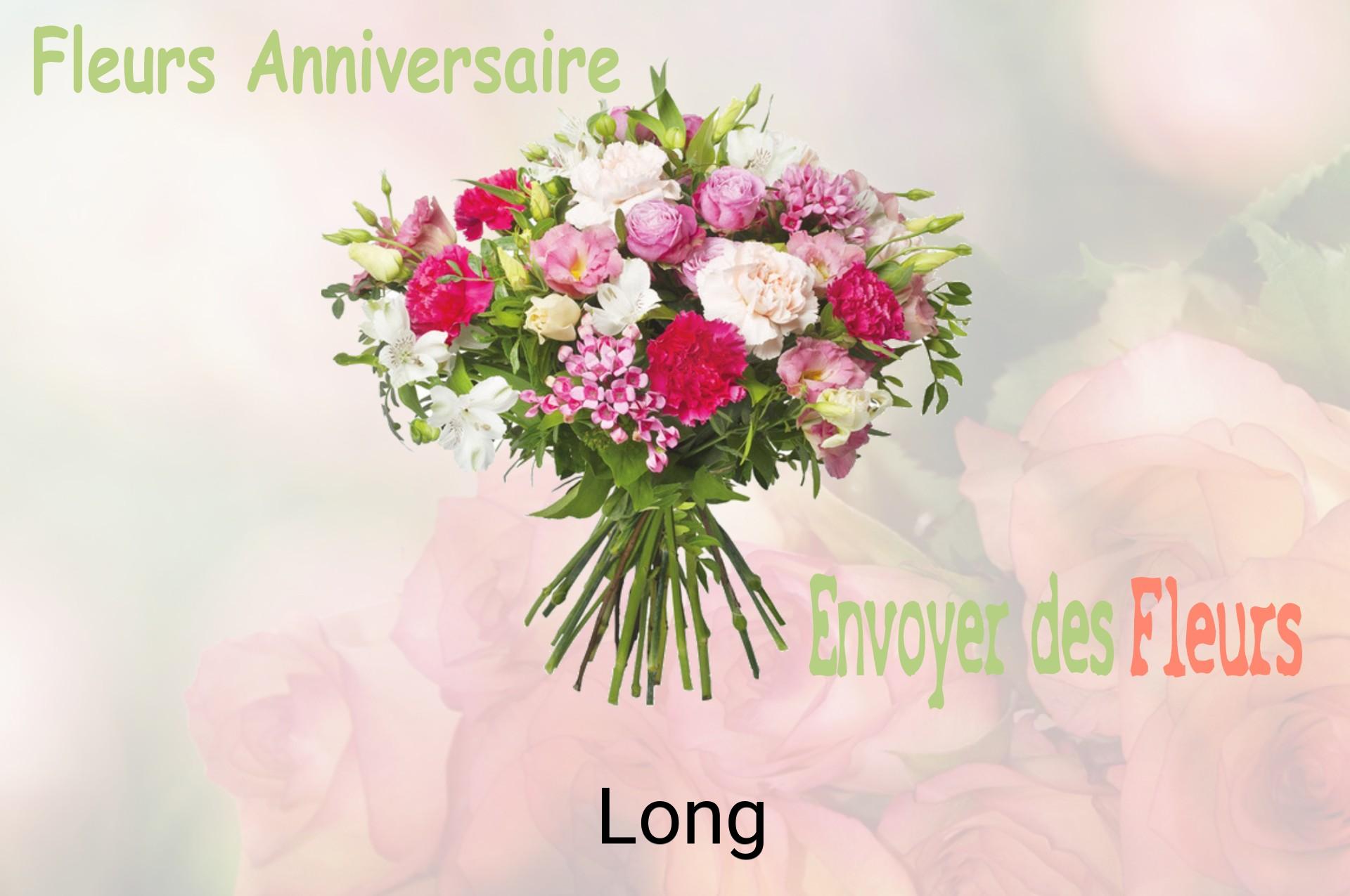 Bouquet de fleurs d’anniversaire livré à Long